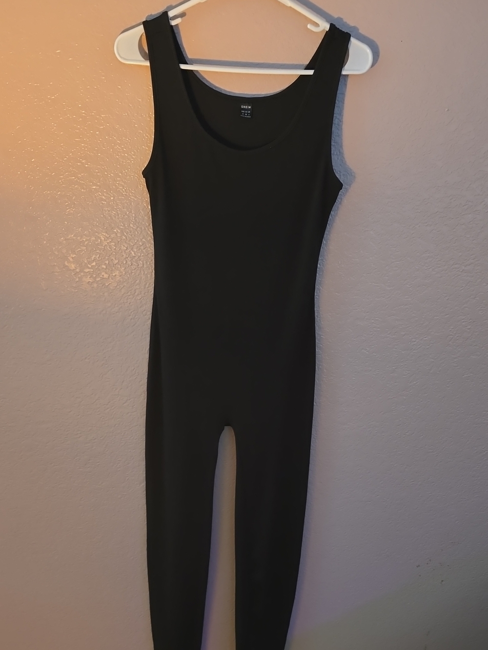 SHEIN Black Sleeveless One-Piece Jumpsuit